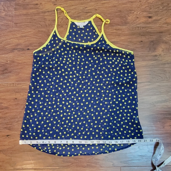Charming Charlie Polka Dot Sheer Bright Size Small Tank Top - Picture 8 of 9